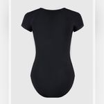 Cupshe NEW 1 Pc Swimsuit Mock Neck Zipper Short Sleeve Bathing Suit S 4/6 Photo 6