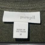 J. Jill‎ Pure Jill Womens Kangaroo Pocket Long Sleeve Cotton Sweater Dress Green Size M Photo 5