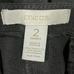 Chico's Women's Dress Pants Short Gray Tailored Fit Size 2 Photo 3