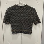 Free People NWOT  Orange, White & Blue Cropped Tee Photo 1