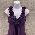 Valerie Bertinelli Y2K Baby Doll Dress Size 6 Purple Berry Ruffle Fairy Whimsigoth Stretchy Knit Photo 1
