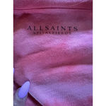 ALLSAINTS  T-Shirt Coni Tie-Dye Hem Shoulder-Pad Cotton T-Shirt Size Large Photo 5