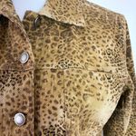 Chico's Chico’s Animal Print Denim Jacket Photo 2
