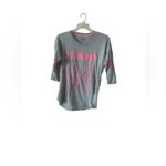 Bobbie Brooks XL Gray and Pink Long Sleeve Shirt Photo 4