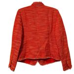 Chico's Chico’s Tweed Single Button Full Zip Long Sleeve Jacket Orange‎ Size 0 (4) Photo 6