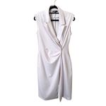 Nicole Miller Blazer Sheath Knee Length Dress Light Gray Sz 2 Photo 1