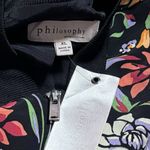 Philosophy NEW  Bomber Jacket Floral Bohemian Lightweight Pockets Full Zip XL Photo 6