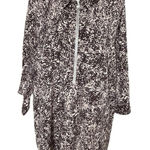 Catherines  Women’s Brown Tan Printed Half Zip Blouse Top Plus Size 1X 18/20W Photo 0