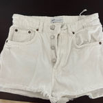 ZARA  Cream Denim Shorts Photo 0