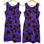 Marc by Marc Jacobs Purple Persian 100% Silk Mini Dress Size 0 Photo 0