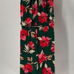 Maggy London Womens Lottie Crop Green Pink Floral Sleeveless Tie Jumpsuit Size 6 Photo 4