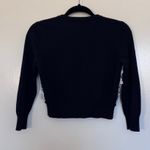 Karl Lagerfeld  Black/White Cropped Cardigan with 3D Flowers Size XS Photo 4