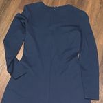 Jil Sander  navy long sleeve formal dress evening designer Holiday classic $650 Photo 6