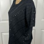 Kathy Ireland Sz L Silk Wool Blend Sequin Knit Short Sleeve Top Photo 4