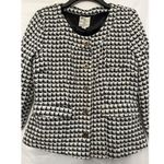 Anthropologie  Tulle Tweed Blazer Fitted‎ Jacket Blazer Lined Women’s Size Large Photo 1