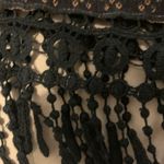 Forever 21 Black paisley boho crochet festival top Size Small Photo 6