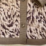 Alfred Dunner Jacket Cotton Brown Tan Quilted Button Up Lightweight Size 16 Photo 5