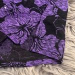 Vintage Kivenst stretch slinky floral rhinestone dressy top L Black Size L Photo 8