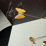 Lapel Stick Pin Gold Tone Lot Of 6 Whale Koala Butterfly Ladybug Elephant Photo 6