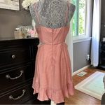 INDIKAH Rose Mauve Cutout Mini Dress – Size M Photo 7