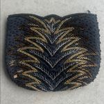 Vintage La Regale LTD Black Gold Retro Beaded Evening Clutch ®️ Photo 1