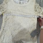 ECI Nordstrom  New York Silk Lace Sheath Dress‎ white cream NWT size 8 Photo 2