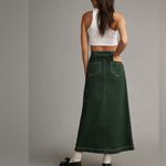 Anthropologie X Pilcro Green Carpenter Maxi Skirt Photo 2