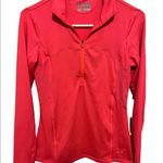 Under Armour Under armor orange and red 3/4 zip long sleeve shirt size small Photo 0