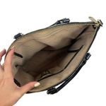 Brahmin  Large Duxbury Satchel Bag Nocturnal Melbourne Black Leather Croc Photo 9