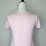 American Eagle  Pink Lace Up Short Sleeves Top Photo 8