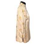 Vintage 1950s Doreen Loh Champagne Gold Silk Traditional Chinese Jacket, Size L Size L Photo 5