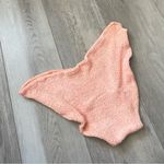 Hunza G Bikini Bottoms crinkle high rise cheeky womens Peach one size swim beach Pink Photo 1
