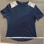 Burberry Womens V-Neck Nova Check Luxury Tee Photo 5