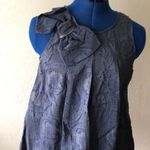 Sugar Lips Sleeveless Navy pleated top Photo 1
