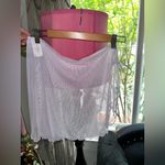 Jessica Simpson NWOT  Mesh Beach Coverup In Lavender Photo 2