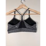 Lululemon Flow Y size 6 Grey Heathered Sports Bra Racerback Mesh Back Yoga Gym Photo 1