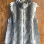 Fuda Reversible Faux fur Vest Sz M NWT Gray Size M Photo 0