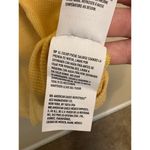 American Eagle Waffle Knit Pullover Cozy Henley Tee Shirt Top Yellow Medium Photo 4