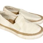 Torrid 6 Wide WW White Canvas Rope Trim Slip on Low Top Sneakers Photo 2