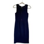 Anthropologie Leifnotes Navy Blue Corset Laced Dress Size XS Office Photo 1