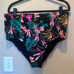 Old Navy  Bikini Bottoms High Waisted Tropical Floral Size XXL Photo 1