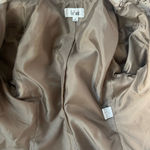 Le Suit Le Suite Blazer Womans size L Taupe Floral Brocade Blazer with Tortoise Casual Photo 5