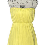 Doralice Women’s Strapless Top Size 2 – Made in Italy Yellow Tube Blouse Resort Photo 0