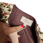 Mason's Daughter Brown Quilt Floral Cropped Jacket Size: S Photo 2