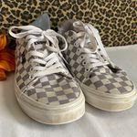 Vans Grey/White Checkered Low Top Sneakers | 7 | Photo 1