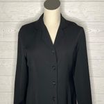 J.Jill black stretch wool blend swing coat Size 6 Tall Photo 1