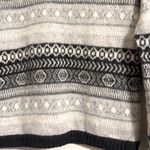 Burberry  Brit Black Gray fair isle winter crewneck sweater wool cashmere M crop Photo 4