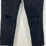Slvrlake Virginia Slim Jeans Shadow Ridge Deconstructed Straight Leg Black 29 Photo 7