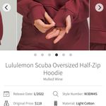 Lululemon Scuba Oversized Half-Zip Hoodie Photo 1
