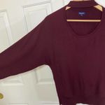 Splendid burgundy reversible sweater, medium soft choker keyhole long sleeve Photo 6